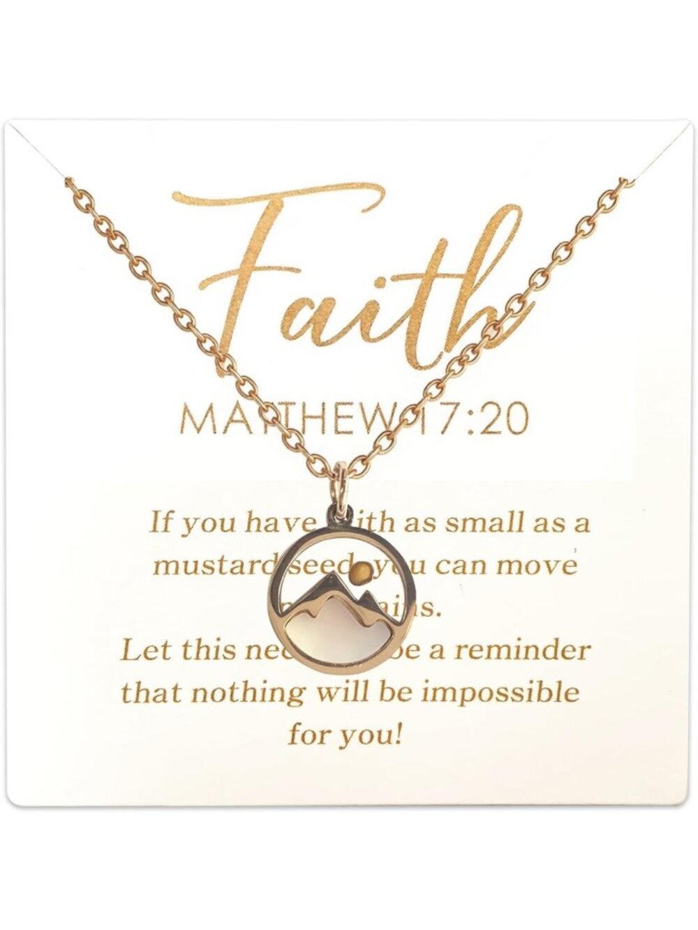 Mustard Seed Faith Necklace for Women & Teens - Meaningful Christian Jewelry